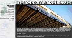 Desktop Screenshot of melrosemarketstudios.com