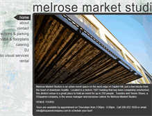 Tablet Screenshot of melrosemarketstudios.com